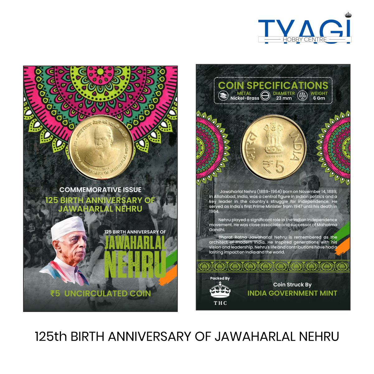125th BIRTH ANNIVERSARY OF JAWAHARLAL NEHRU