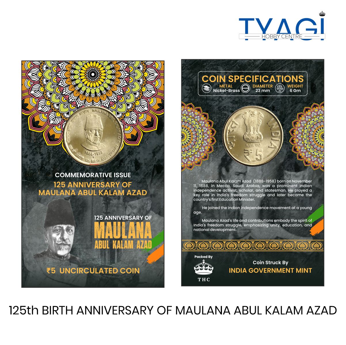 125th BIRTH ANNIVERSARY OF MAULANA ABUL KALAM AZAD