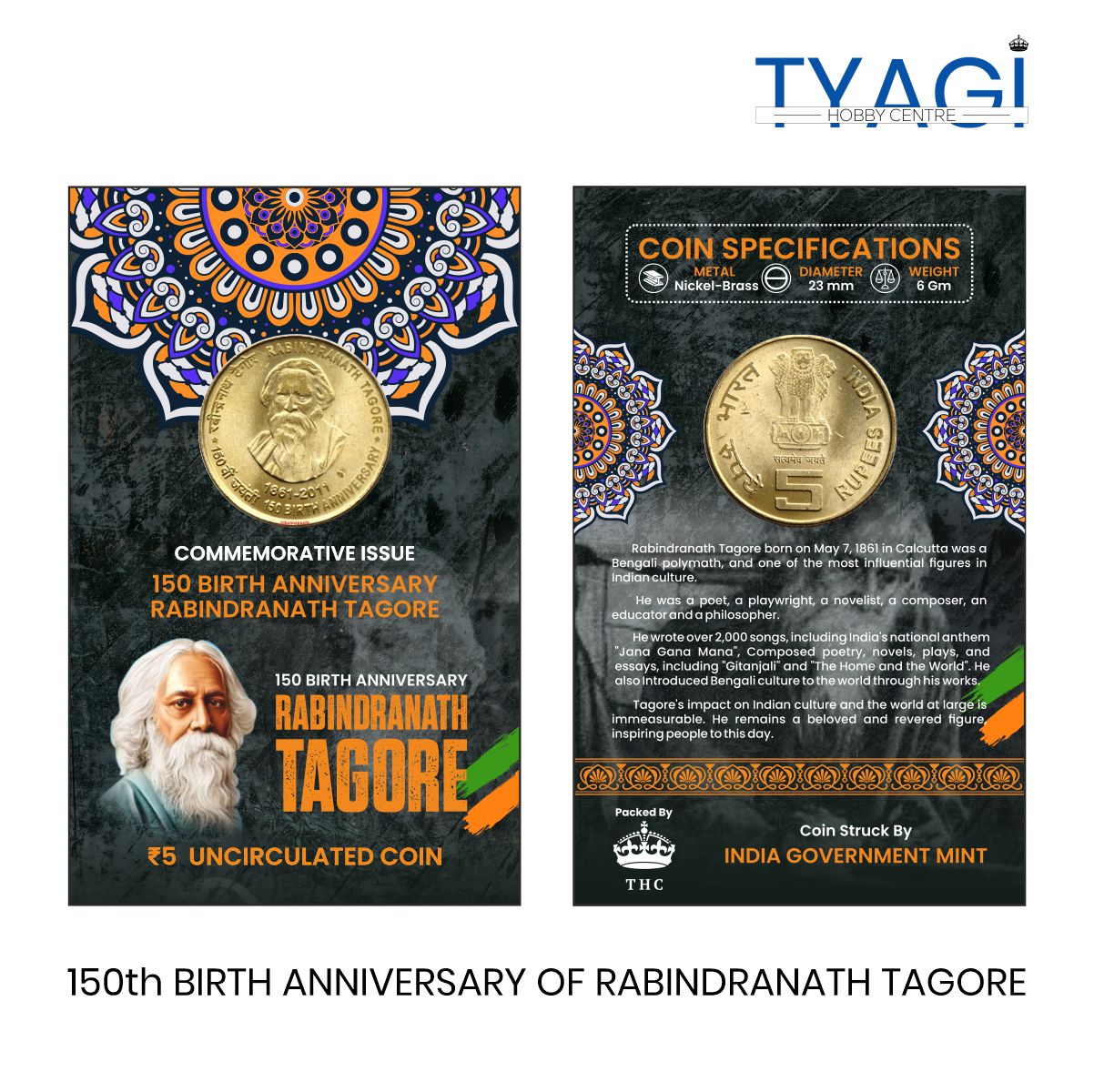 150th BIRTH ANNIVERSARY OF RABINDRANATH TAGORE