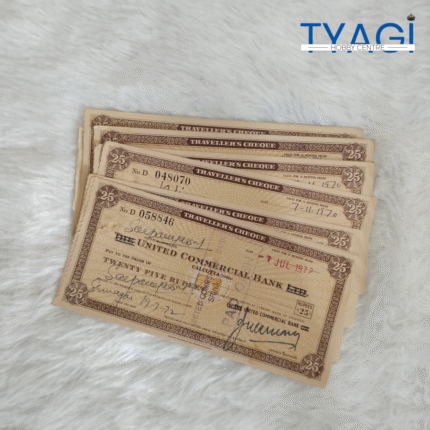 25 RS TRAVELLERS CHEQUE - UNITED COMMERCIAL BANK