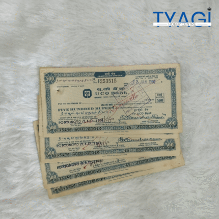 500 RS TRAVELLERS CHEQUE - UCO BANK