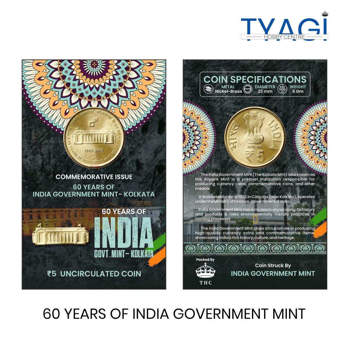 60 YEARS OF INDIA GOVERNMENT MINT