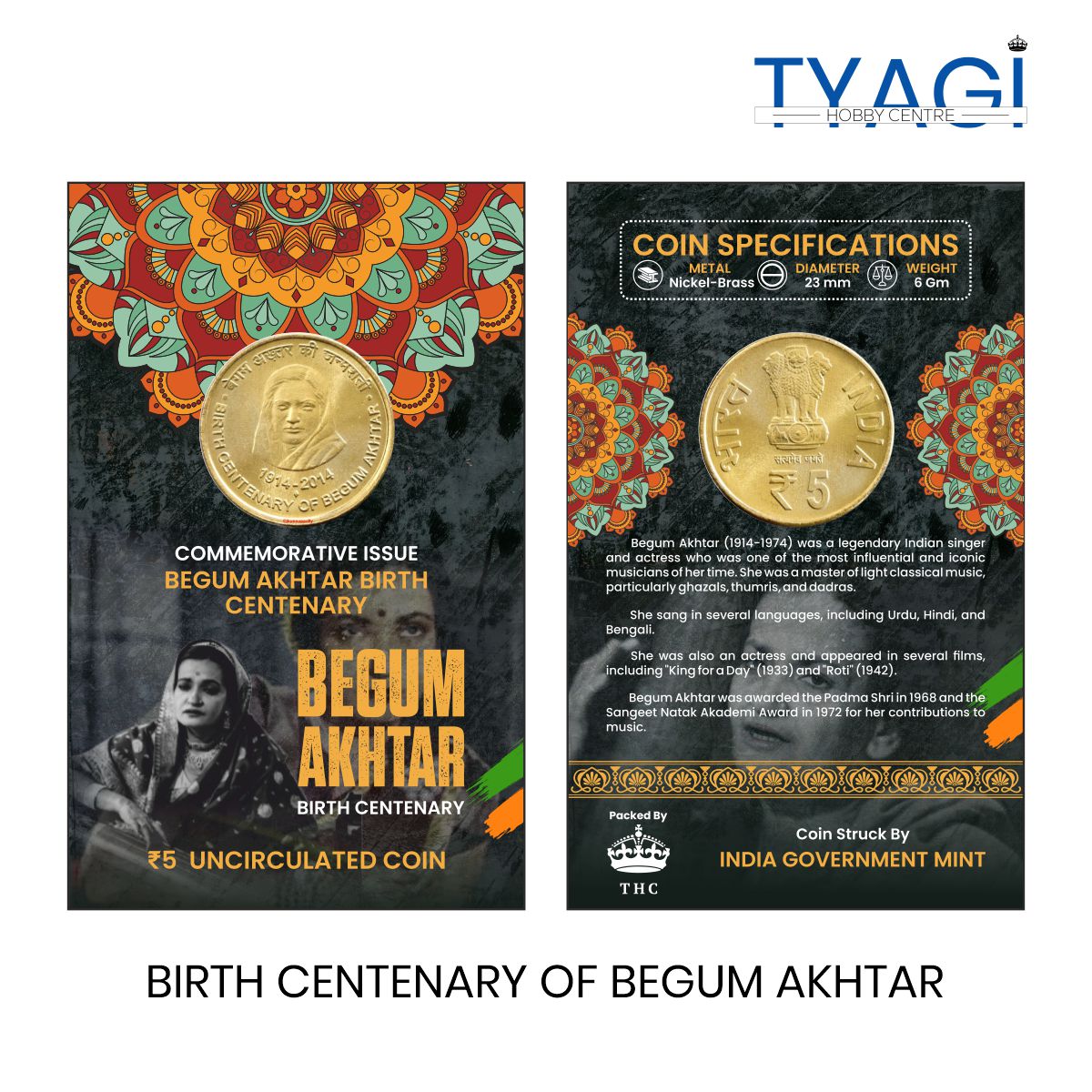 BIRTH CENTENARY OF BEGUM AKHTAR