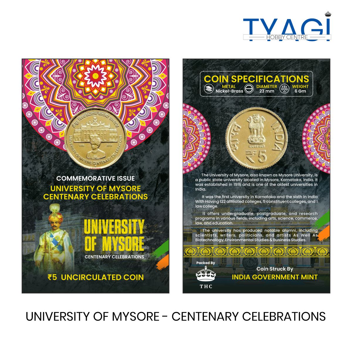 UNIVERSITY OF MYSORE - CENTENARY CELEBRATIONS